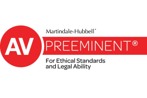 Martindale-Hubbell Preeminent For Ethical Standars and Legal Ability